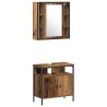 Ensemble de mobilier de salle de bain avec étagère 3 pcs Marron 622362622362