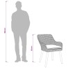 Ensemble de salle à manger pour jardin 5 pcs Gris clair 622364622364