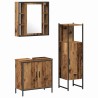 Ensemble de mobilier de salle de bain avec étagère 3 pcs Marron 622366622366