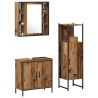 Ensemble de mobilier de salle de bain avec étagère 3 pcs Marron 622366622366