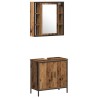 Ensemble de mobilier de salle de bain avec étagère 3 pcs Marron 622366622366