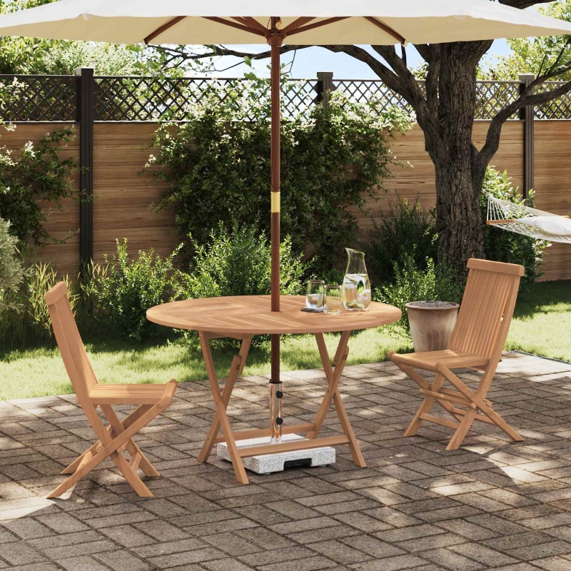 Ensemble bistro de jardin 3 pcs Naturel Bois de teck massif 622369622369