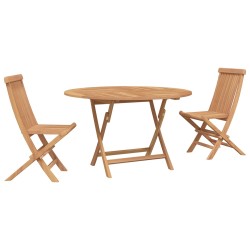 Ensemble bistro de jardin 3 pcs Naturel Bois de teck massif 622369622369