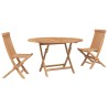 Ensemble bistro de jardin 3 pcs Naturel Bois de teck massif 622369622369