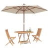 Ensemble bistro de jardin 3 pcs Naturel Bois de teck massif 622369622369
