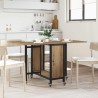 Table à manger pliante avec roulettes 130 x 80 x 76,5 cm 622372622372