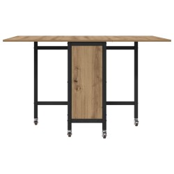 Table à manger pliante avec roulettes 130 x 80 x 76,5 cm 622372622372