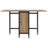 Table à manger pliante avec roulettes 130 x 80 x 76,5 cm 622372622372