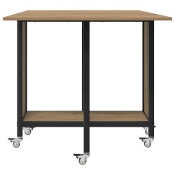 Table à manger pliante avec roulettes 130 x 80 x 76,5 cm 622372622372