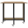 Table à manger pliante avec roulettes 130 x 80 x 76,5 cm 622372622372