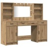 Ensemble de table de maquillage avec LED 3 pc Chêne artisanal 622374622374
