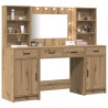 Ensemble de table de maquillage avec LED 3 pc Chêne artisanal 622374622374