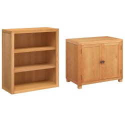 Ensemble de meubles de rangement 2 pc Marron 80 x 50 x 160 cm 622377622377