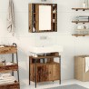 Ensemble de mobilier de salle de bain avec étagère 2 pcs Marron 622381622381