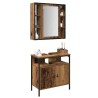Ensemble de mobilier de salle de bain avec étagère 2 pcs Marron 622381622381