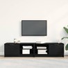 Meuble TV 2 pcs Chêne noir 80 x 35 x 36,5 cm Bois d'ingénierie 622384622384