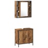 Ensemble de mobilier de salle de bain avec étagère 2 pcs Marron 622387622387