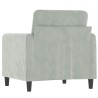 Fauteuil Gris clair 60 cm Velours 622389622389