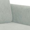Fauteuil Gris clair 60 cm Velours 622389622389