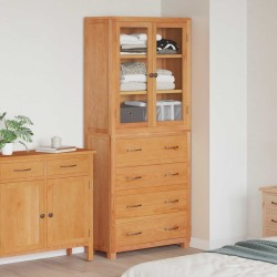 Ensemble de meubles de rangement 2 pc Naturel 80 x 35 x 185 cm 622390622390