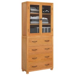 Ensemble de meubles de rangement 2 pc Naturel 80 x 35 x 185 cm 622390622390