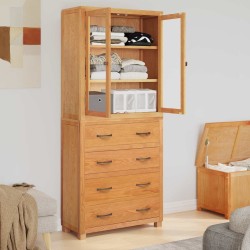 Ensemble de meubles de rangement 2 pc Naturel 80 x 35 x 185 cm 622390622390