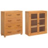 Ensemble de meubles de rangement 2 pc Naturel 80 x 35 x 185 cm 622390622390