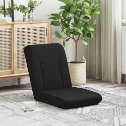 Fauteuil de sol ajustable Noir Tissu 622391622391