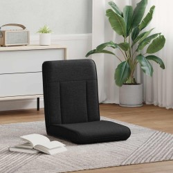 Fauteuil de sol ajustable Noir Tissu 622391622391