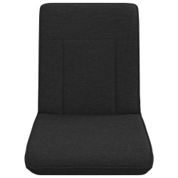 Fauteuil de sol ajustable Noir Tissu 622391622391