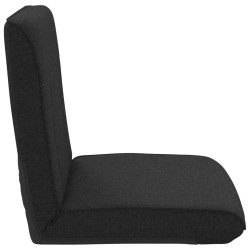 Fauteuil de sol ajustable Noir Tissu 622391622391