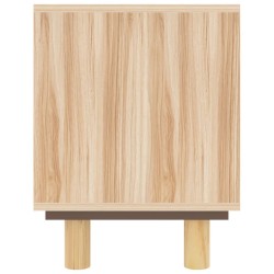 Meuble TV Marron 105x30x40 cm Bois de pin massif rotin naturel 622393622393