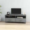 Meuble TV HAMAR Gris foncé 106x40x40 cm Bois massif de pin 622394622394