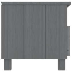Meuble TV HAMAR Gris foncé 106x40x40 cm Bois massif de pin 622394622394