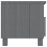 Meuble TV HAMAR Gris foncé 106x40x40 cm Bois massif de pin 622394622394