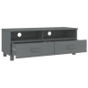 Meuble TV HAMAR Gris foncé 106x40x40 cm Bois massif de pin 622394622394