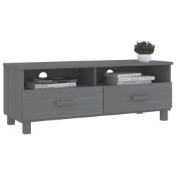 Meuble TV HAMAR Gris foncé 106x40x40 cm Bois massif de pin 622394622394
