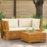 Ensemble de salon de jardin 2 Pièce Marron Bois d'Acacia Massif 622400622400