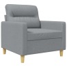 Fauteuil Gris clair 60 cm Tissu 622401622401