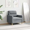 Fauteuil Gris clair 60 cm Tissu 622401622401