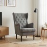 Fauteuil Gris foncé Velours 622402622402