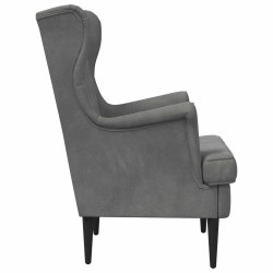 Fauteuil Gris foncé Velours 622402622402