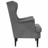 Fauteuil Gris foncé Velours 622402622402