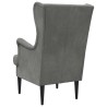 Fauteuil Gris foncé Velours 622402622402