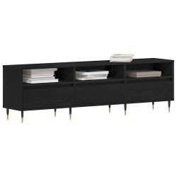 Meuble TV Chêne noir 150 x 30 x 44,5 cm Bois d'ingénierie 622404622404