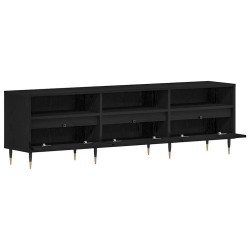 Meuble TV Chêne noir 150 x 30 x 44,5 cm Bois d'ingénierie 622404622404