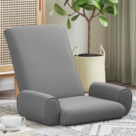 Fauteuil de sol ajustable Gris foncé Velours grainé 622406622406