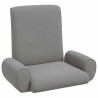 Fauteuil de sol ajustable Gris foncé Velours grainé 622406622406
