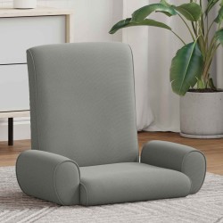 Fauteuil de sol ajustable Gris foncé Velours grainé 622406622406