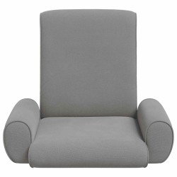 Fauteuil de sol ajustable Gris foncé Velours grainé 622406622406